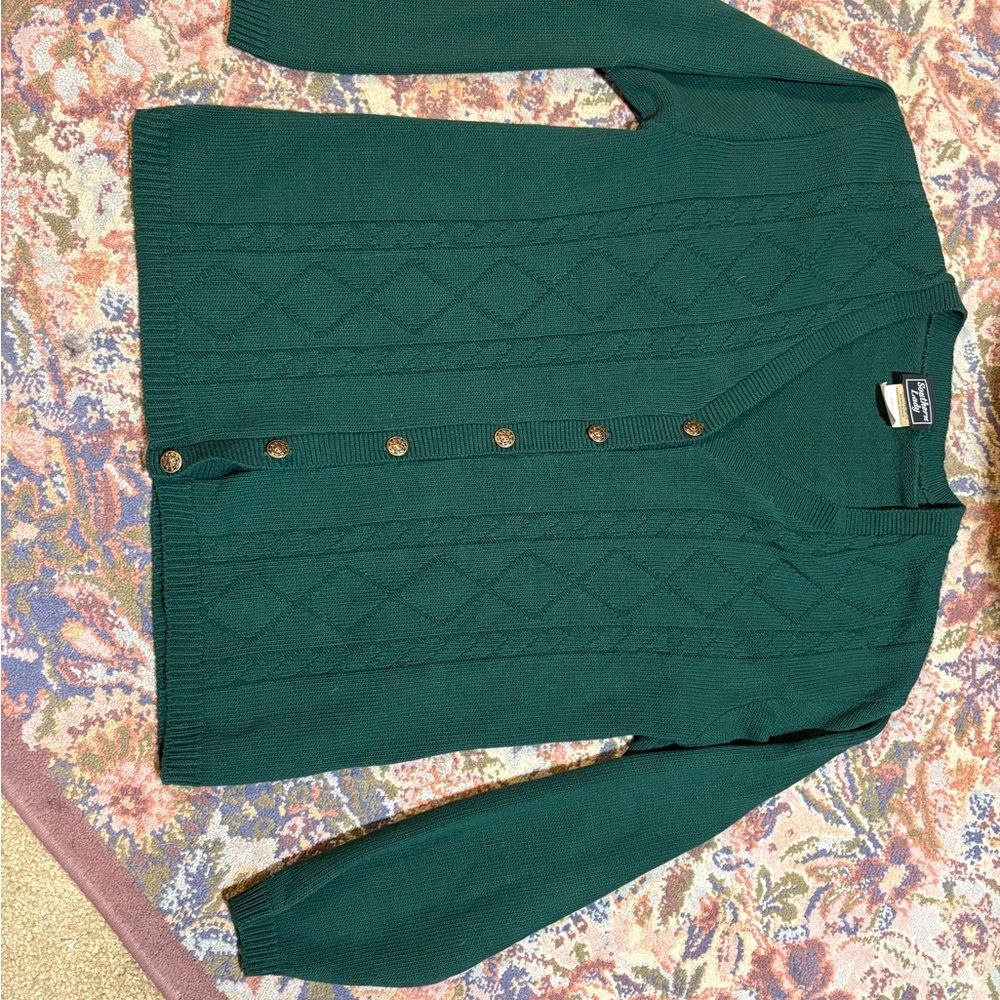 Southern Lady Forest Green Sweater